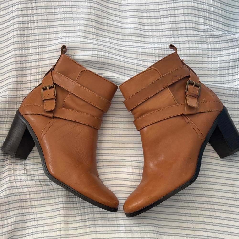Ralph Lauren Brown Ankle Booties